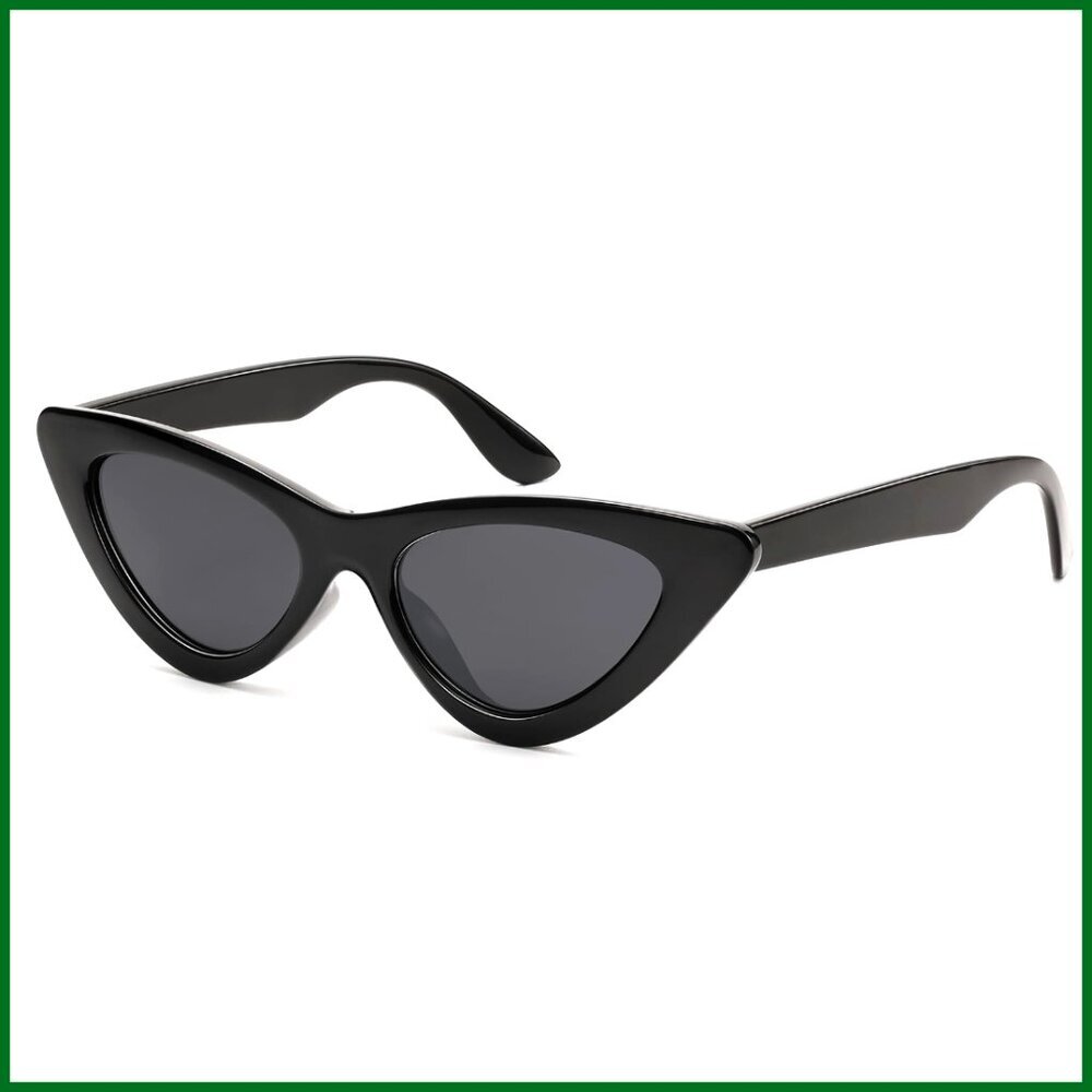 Cat Eye Sunglasses Vintage Retro Narrow Frame Trendy Sun Glasses